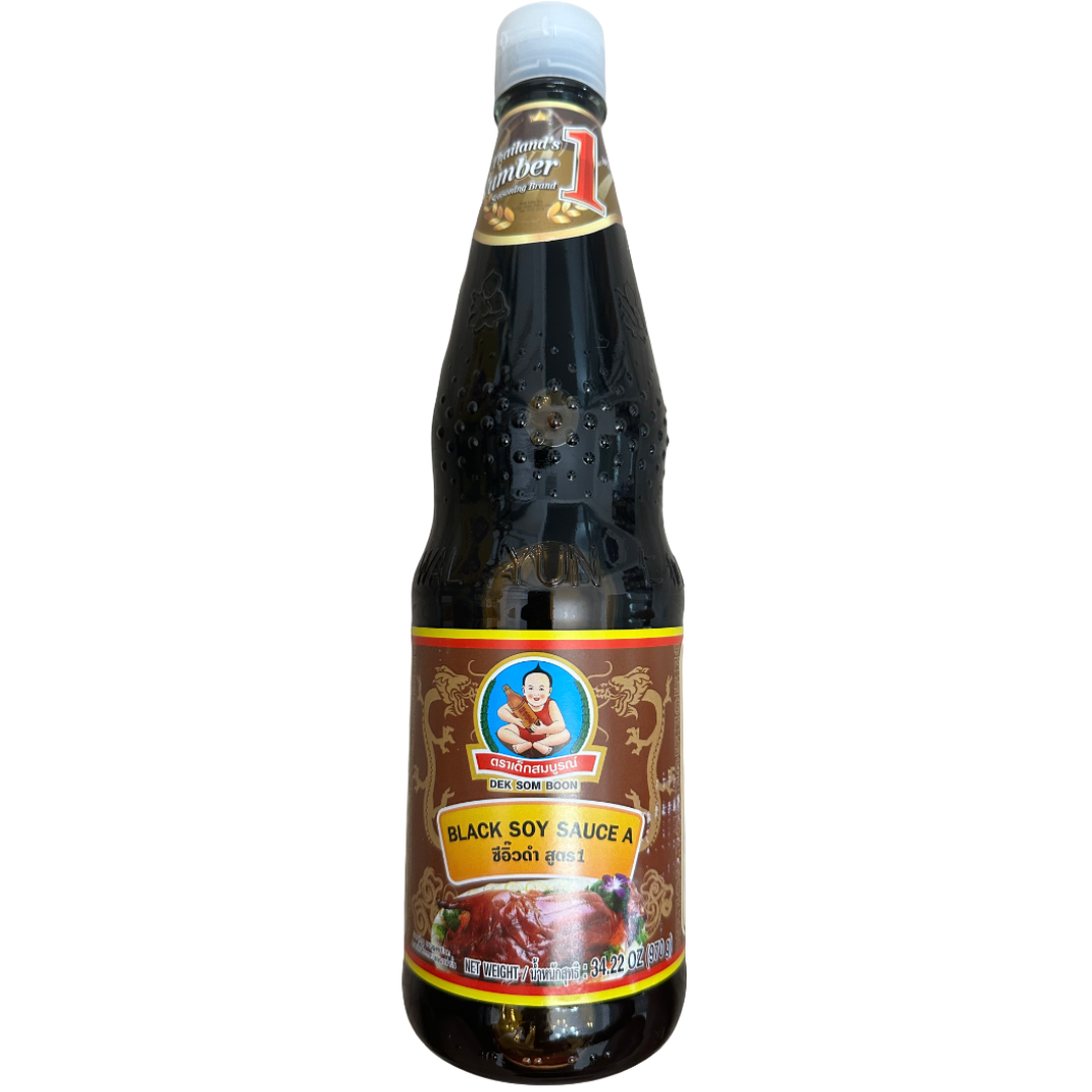 Dek Som Boon Black Soy (A) Brown Label 970g x 12botl/case