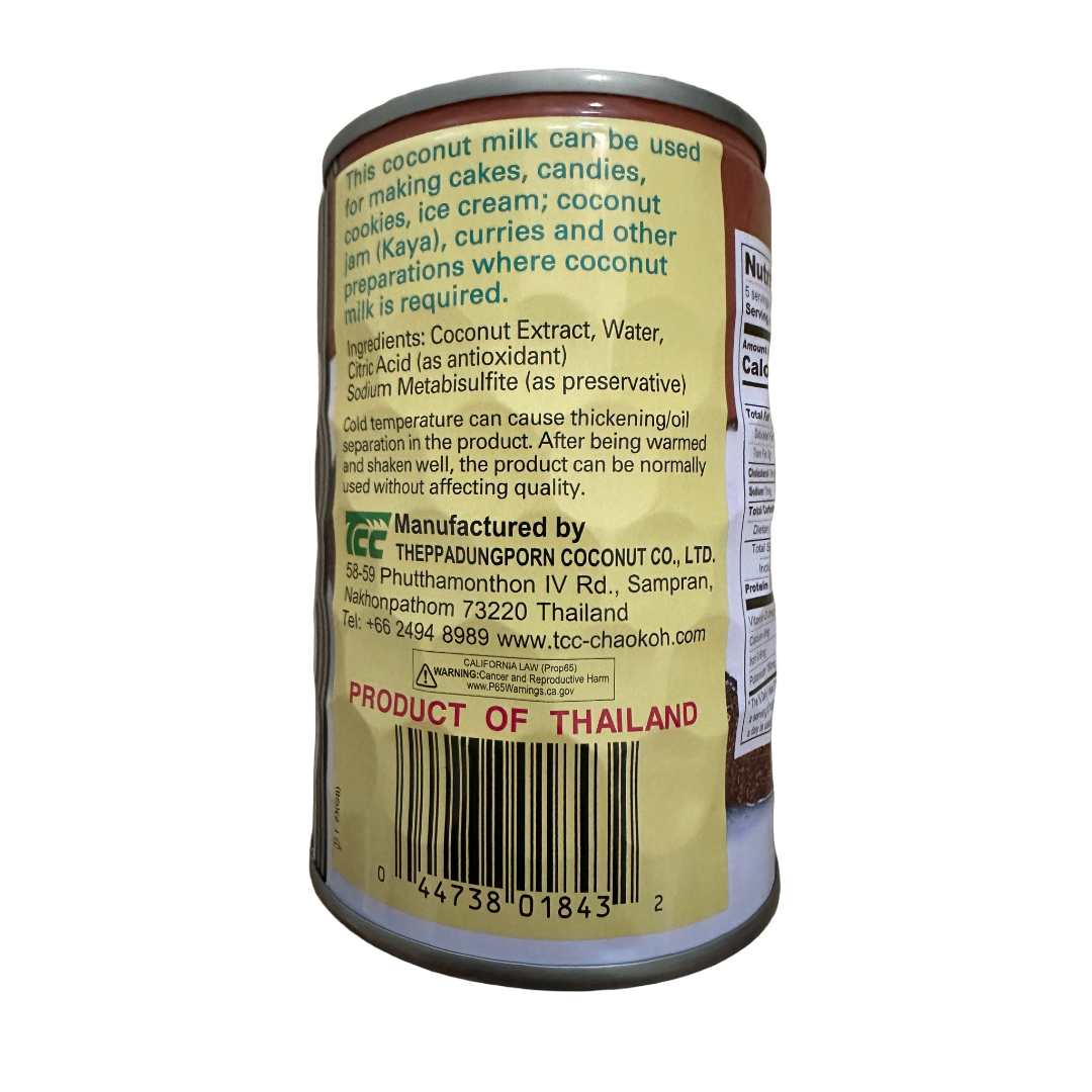 CHAOKOH (S) Coconut Milk 13.5oz x 24 Can/case