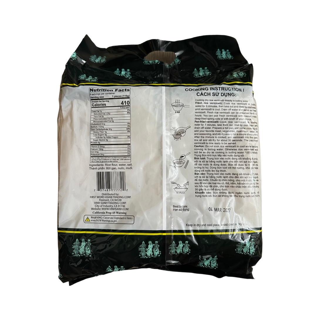 Three Ladies Rice Vermicelli 2LB x 18 Bags/case
