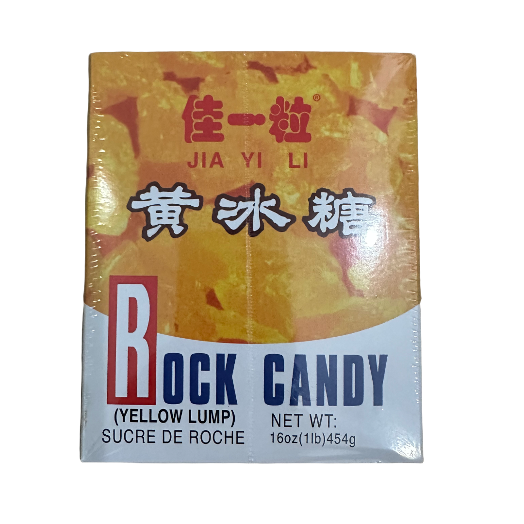 Jia Yi Li Rock Candy (Yellow Lump) 16oz (1lb) 454gr x 50 Boxes/case