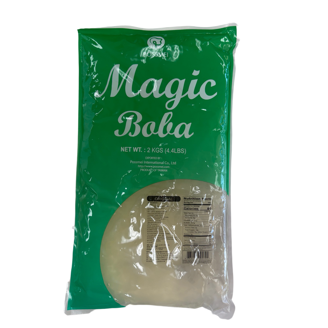 POSSMEI Crystal Boba 4.4LB (2Kg) x 6 Bags/case