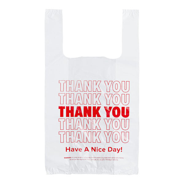 1/8 Thank You T-Shirt Bag 1000pcs/case