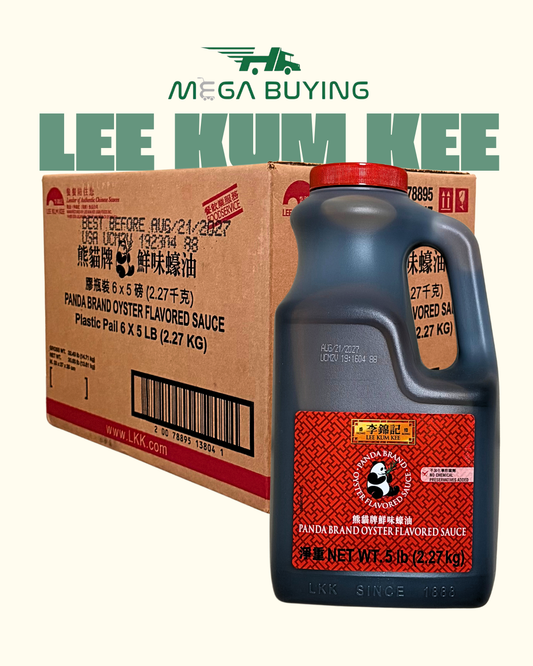 LKK Panda Brand Oyster Flavored Sauce 5LB. 5OZ (2.4Kg) x 6 Plastic Pail/case