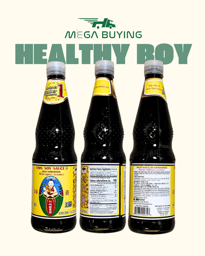Dek Som Boon Thin Soy (A) Yellow Label 700ml x 12botl/case