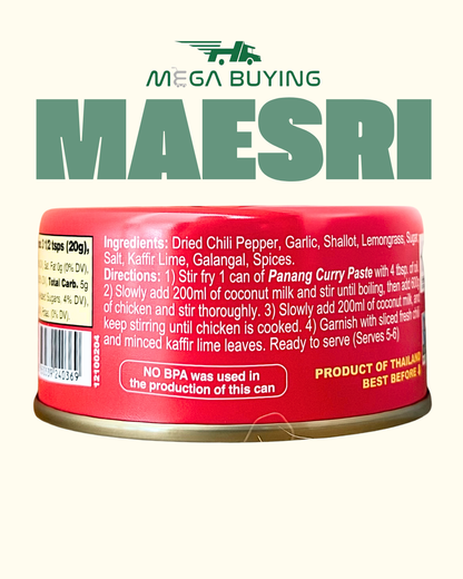 Maesri Panang Curry Paste - (S) 4oz x 48 Can/case