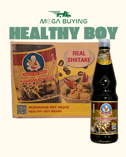 Dek Som Boon Soy Sauce W/Mushroom (L) 700ml x 12botl/case