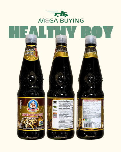Dek Som Boon Soy Sauce W/Mushroom (L) 700ml x 12botl/case