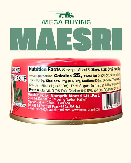 Maesri Panang Curry Paste - (S) 4oz x 48 Can/case