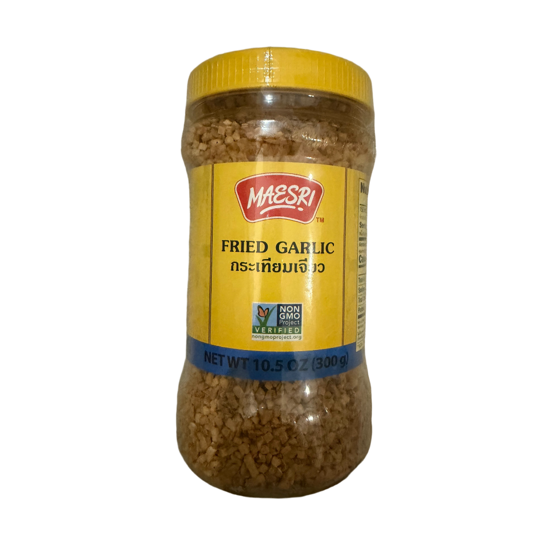 Maesri Fried Garlic 10.5oz (300g) x 24 Bottles/case