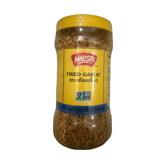 Maesri Fried Garlic 10.5oz (300g) x 24 Bottles/case