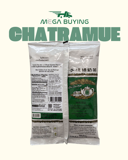 ChaTraMue Green Tea 200g x 12 Bags/case