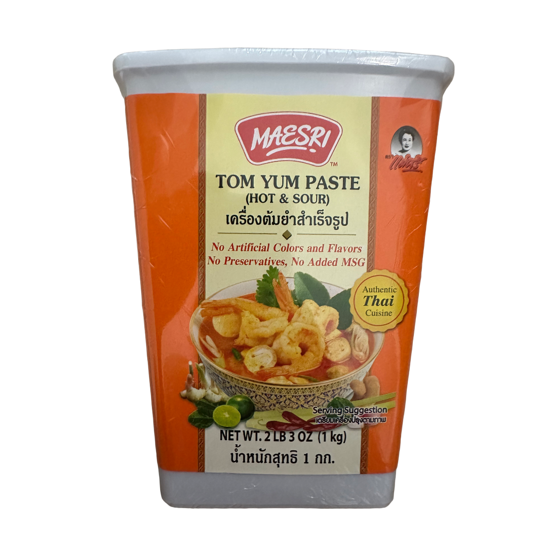 Maesri Tom Yum Paste -(L) (VAC.PK) 6jars x 1kg/case