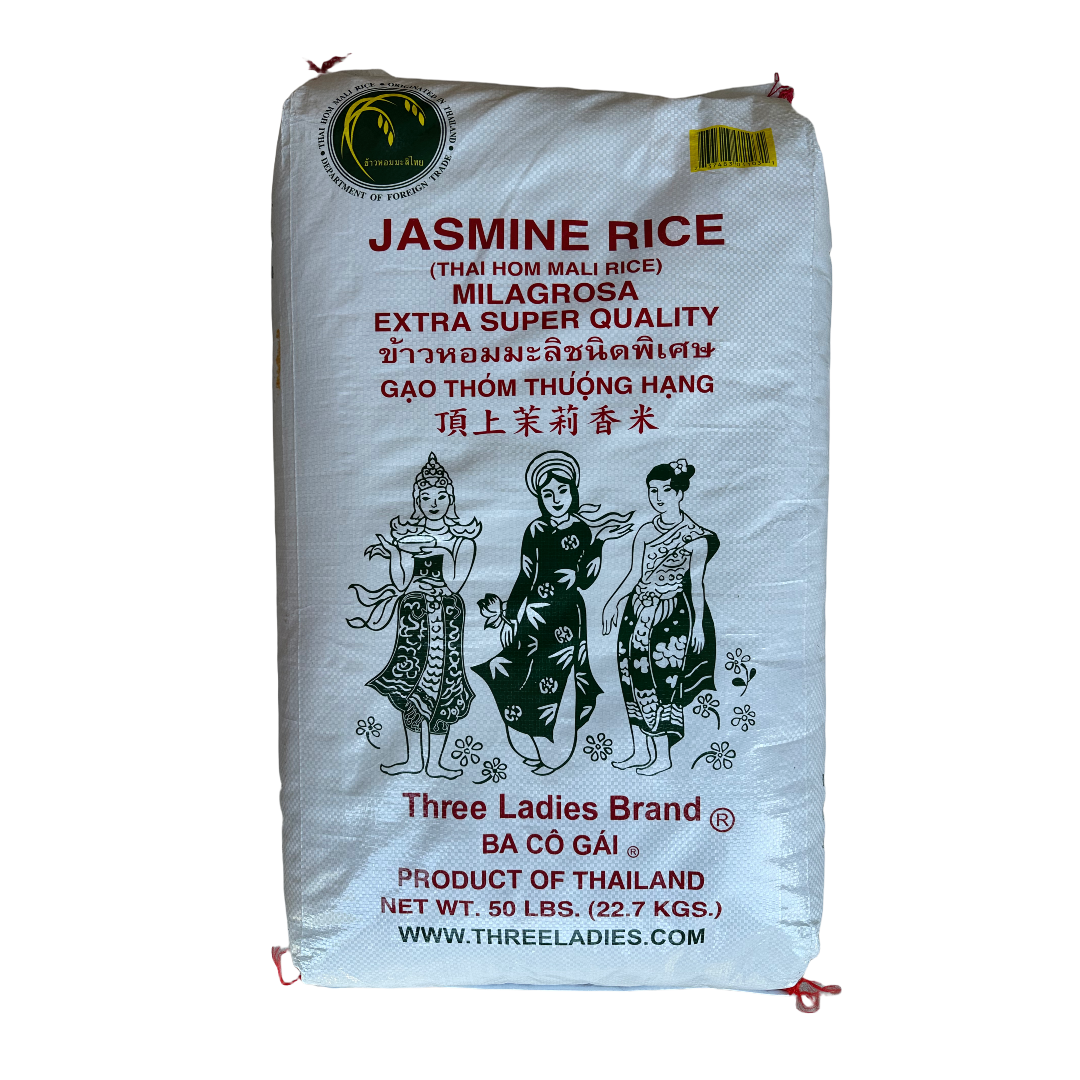 Three Ladies Jasmine Rice 50LB