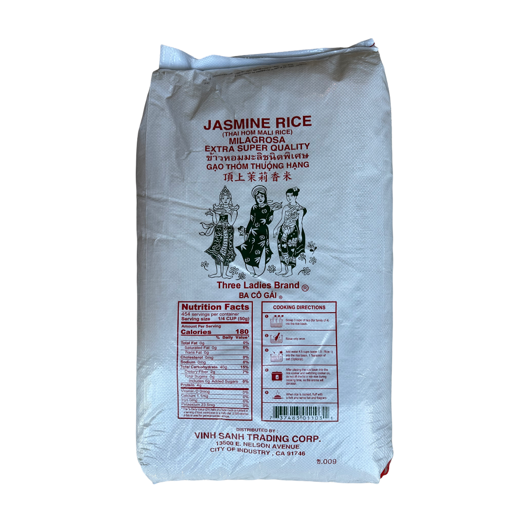 Three Ladies Jasmine Rice 50LB