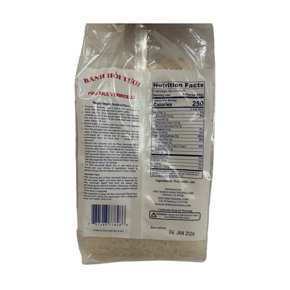 Three Ladies Fine Rice Vermicelli 12oz x 40 Bags/case