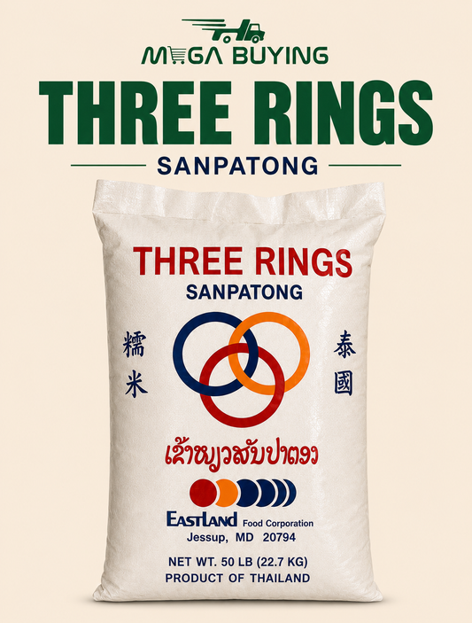 Three Rings Sweet Rice 50LB