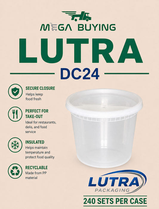 DC24 - 24oz Deli Soup Container 240 Sets/ case