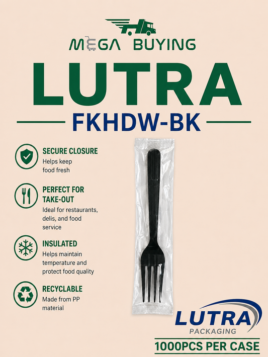 FKHDW-BK - Heavy Duty Black Fork - Wrapped 1000pcs/case