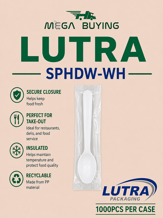 SPHDW-WH - Heavy Duty White Soup Spoon - Wrapped 1000pcs/case