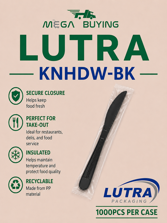 KNHDW-BK - Heavy Duty Black Knife - Wrapped 1000pcs/case