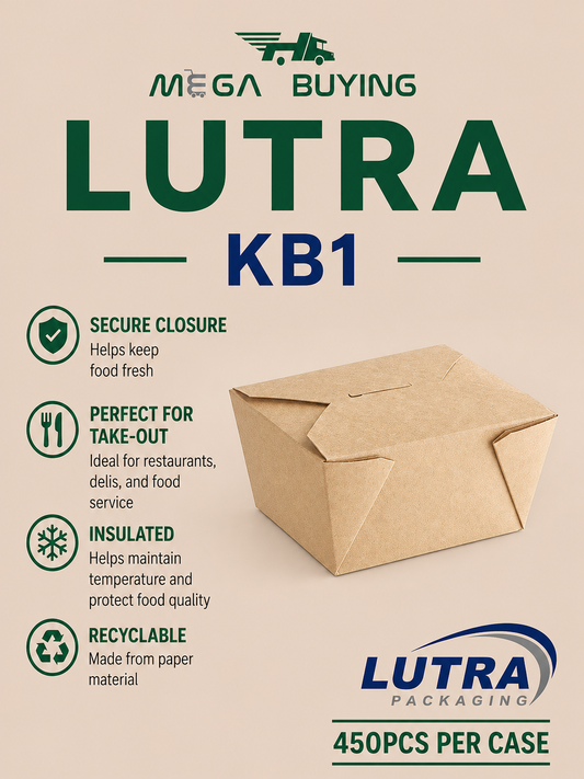 KB1 - Kraft Box #1 - 30oz - 450pcs/case