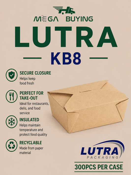 KB8 - Kraft Box #8 - 45oz - 300pcs/case