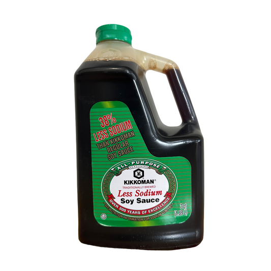 KIKKOMAN Less Sodium Soy Sauce 2Qt (1.89L)/case
