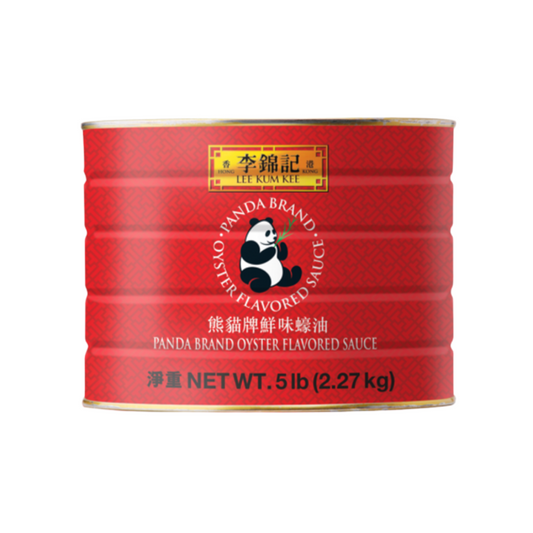 LKK Panda Brand Oyster Flavored Sauce 5LB (2.27Kg) x  6 Tin Can/case