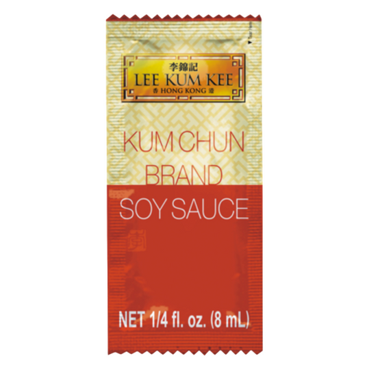 LKK Kum Chun Brand Soy Sauce Packet 1/4fl oz (8ml) x 500ct/case