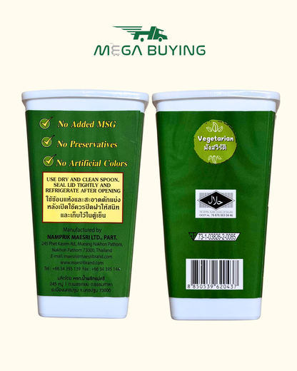 Maesri Green Curry Paste - (L) (VAC.PK) 1kg x 6 Jars/case