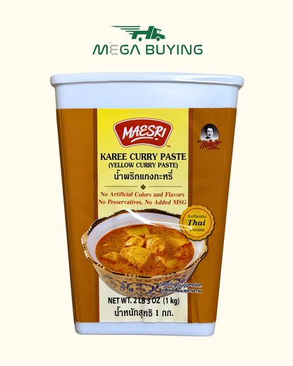 Maesri Karee Curry Paste -(L) (VAC.PK) 6jars x 1kg/case