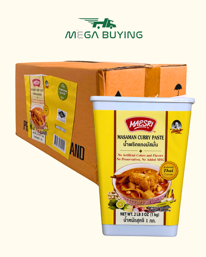 Maesri Masaman Curry Paste- (L) (VAC.PK) 6jars x 1kg/case