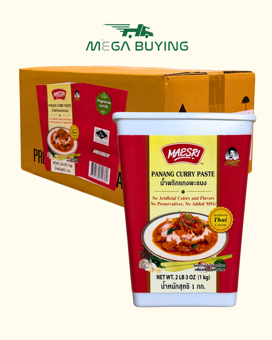 Maesri Panang Curry Paste -(L) (VAC.PK) 1kg x 6 Jars/case