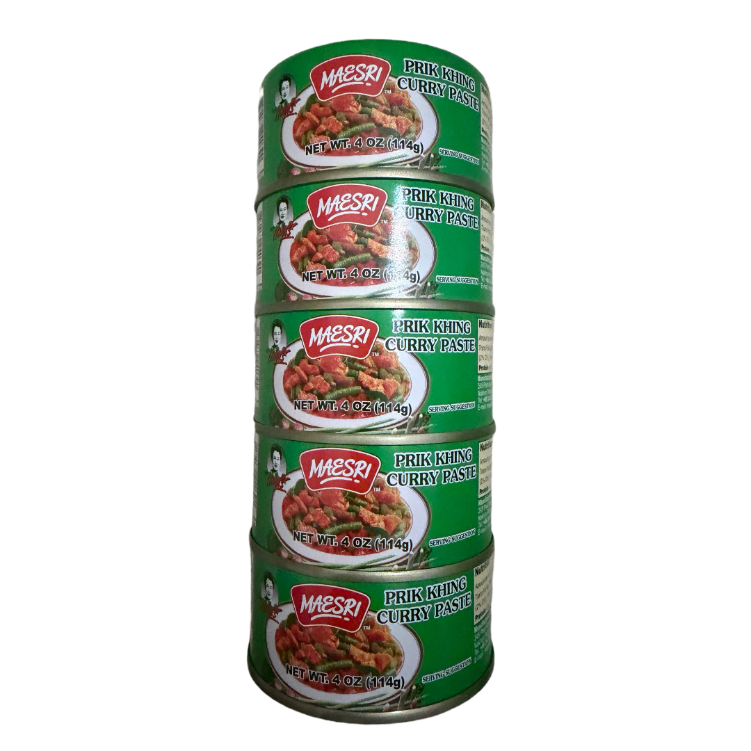 Maesri Prik Khing Paste - (S) 4oz x 48Can/case