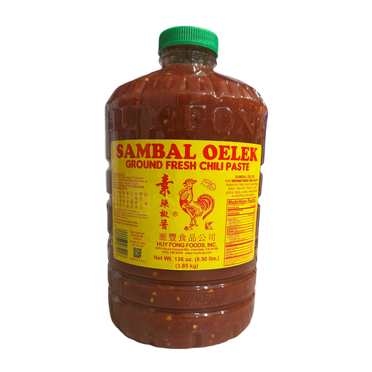 Huy Fong Sambal Oelek Fresh Chili Paste 136oz x 3botl/case