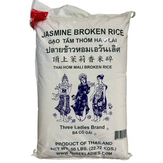 Three Ladies Jasmine Broken Rice 50LB