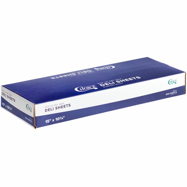EZ15 - 15x10 3/4 Interfold Deli Wax Paper - 6000pcs/case