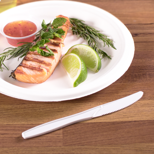 KNHDU-WH - Heavy Duty White Knife - No Wrapped 1000pcs/case