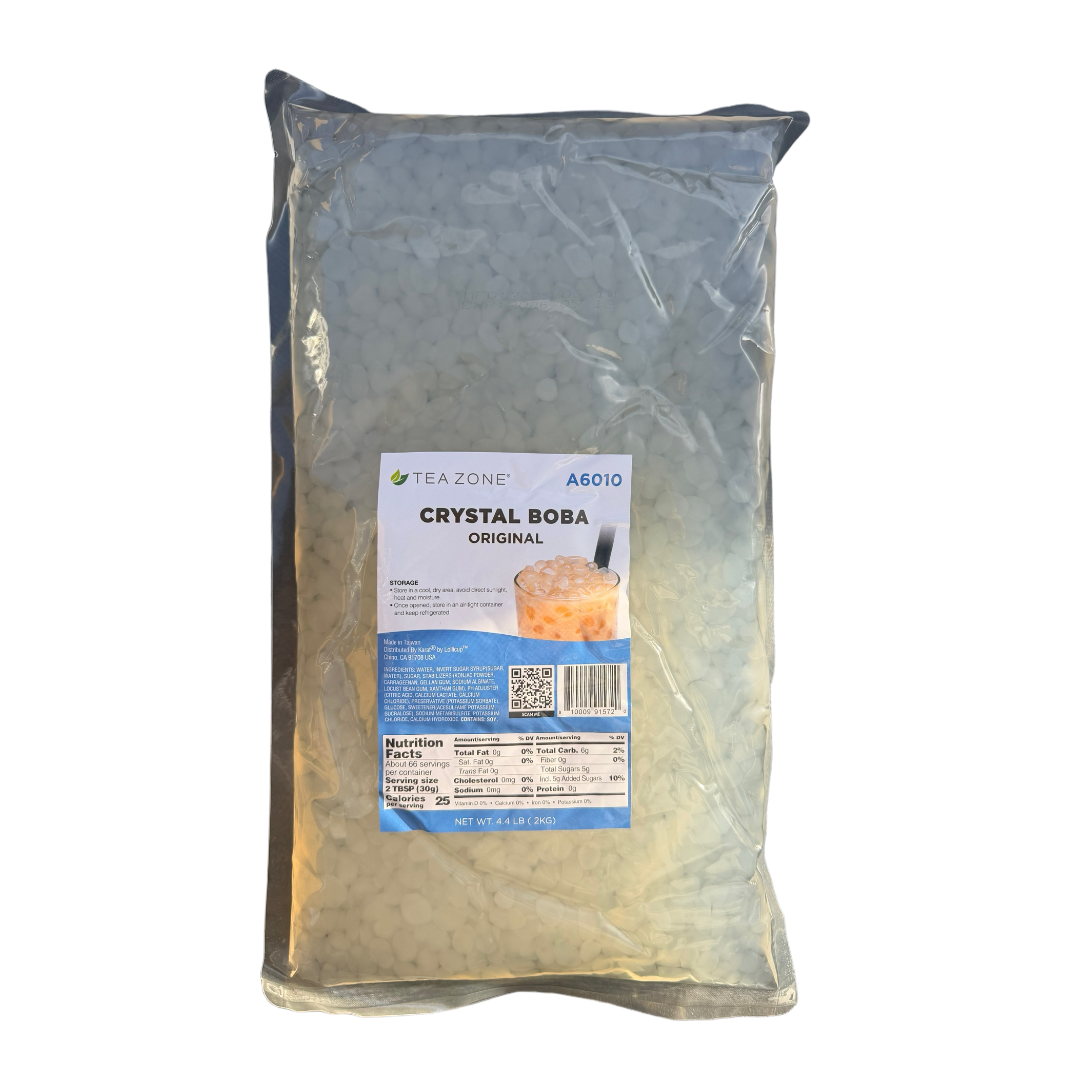 Tea Zone Crystal Boba 4.4LB (2Kg) x 6 Bags/case