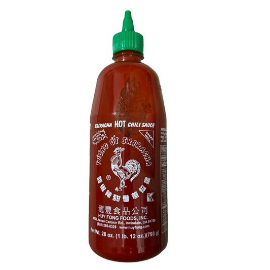 Huy Fong Siracha Chili Sauce - 28oz x 12 bottles/case