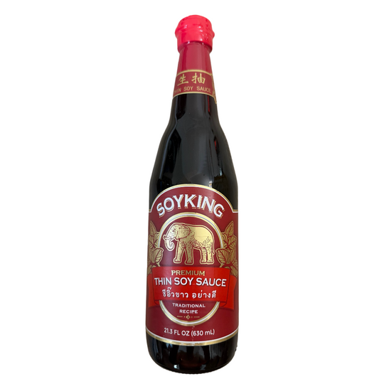 SoyKing Premium Thin Soy Sauce 21.3fl oz (630ml) x 12 bottles/case