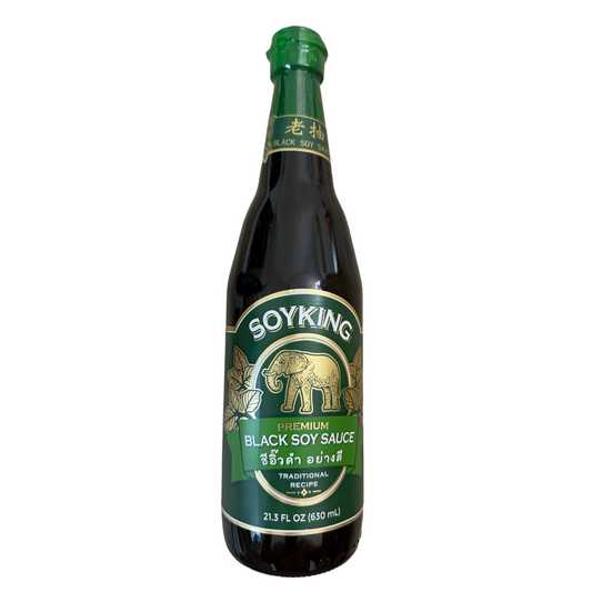 SoyKing Premium Black Soy Sauce 21.3 fl oz (630ml) x 12 bottles/case