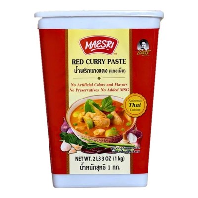Mae Sri Red Curry Paste (1 kg) - 2 lb 3 oz x 6 jars/case