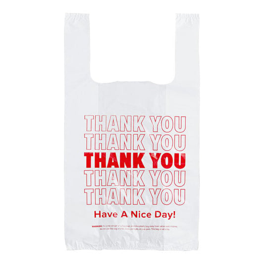 1/10 Thank You T-Shirt Bag 1800pcs/ case