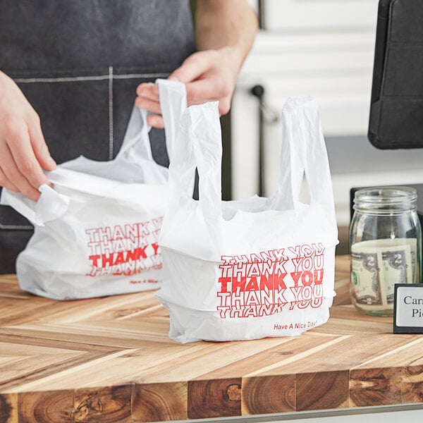 1/12 Thank You T-Shirt Bag 200pcs/ case